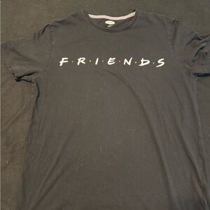 Old Navy Black Short Sleeve Tee with FRIENDS Logo